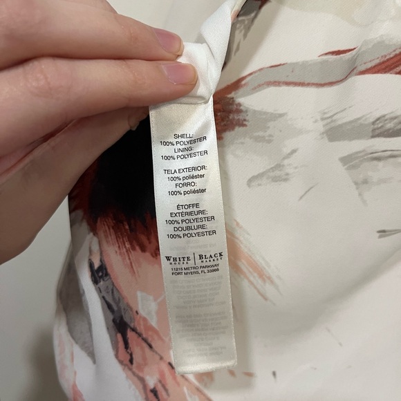 WHBM Pink and white floral flare midi summer dress sleeveless - Picture 6 of 10